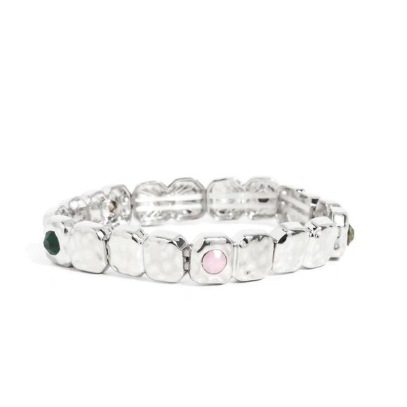 Paparazzi Jewelry Accessories - Faint-Hearted Fashion - Green Bracelet - NEW!! - Picture 2 of 4